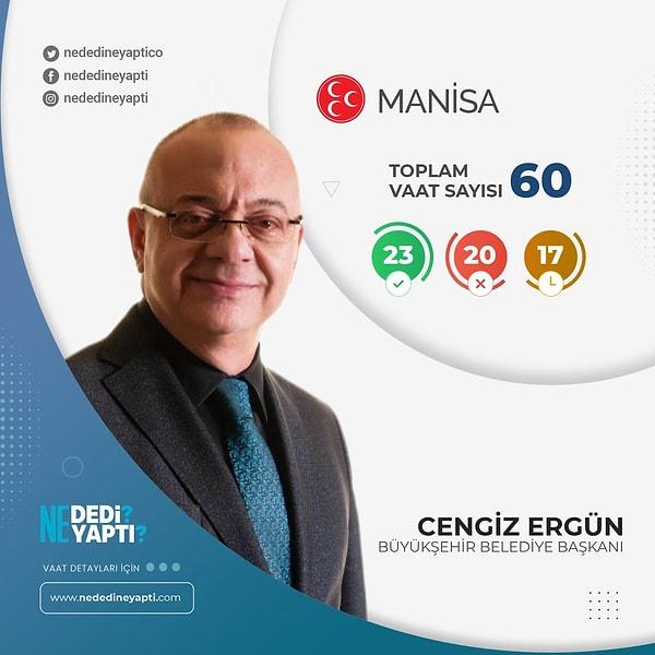 Manisa Büyükşehir Belediye Başkanı Cengiz Ergün - MHP