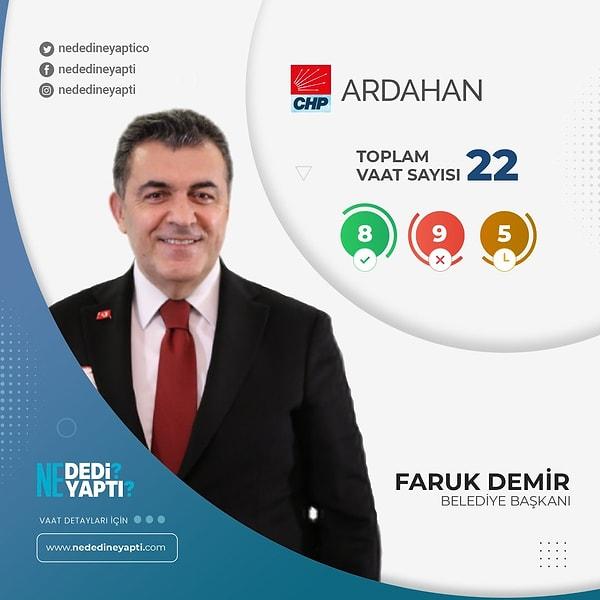 Ardahan Belediye Başkanı Faruk Demir - CHP