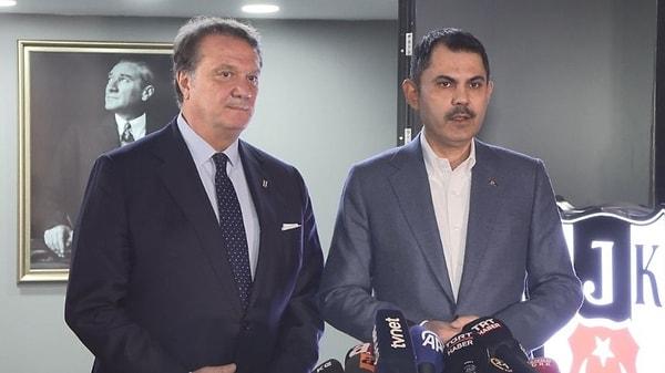 Beşiktaş Spor Kulübü Başkanı Hasan Arat'la görüşme gerçekleştiren Kurum daha sonra açıklamalarda bulundu.