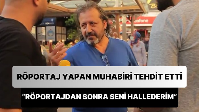 Trafiğe Kapalı Yolda Motosikletiyle Gittiği İçin Uyarılan Şahıs, Sarı Mikrofon Muhabirini Tehdit Etti