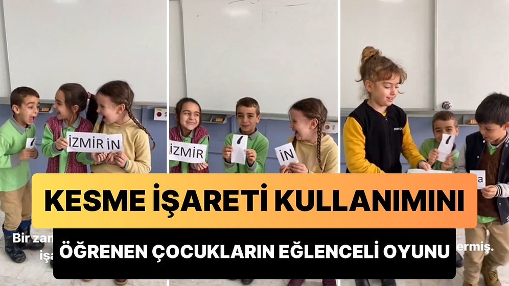 Kesme İşareti Kullanımını 'Kıskanç Kesme İşareti' Oyunuyla Öğrenen Çocukların Müthiş Anları