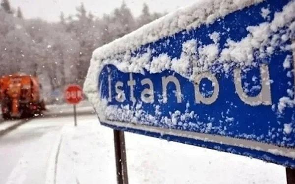 MGM'nin 22 Ocak Pazartesi günkü haritasına göre İstanbul'da kar yağışı bekleniyor.
