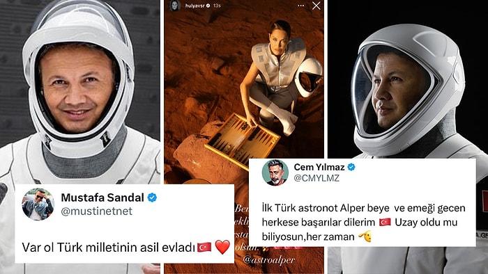 Ünlülerin Uzaya Fırlatılan İlk Türk Alper Gezeravcı İle İlgili Gurur Dolu Paylaşımları