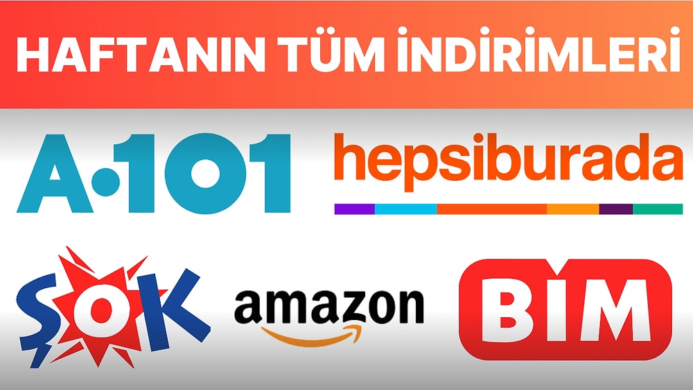 Haftanın Tüm İndirimleri ve Aktüel Katalogları Burada! Hepsiburada'dan Amazon'a Dikkat Çeken İndirimler