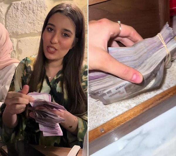 Para birimlerinin değersizliği nedeniyle herhangi bir şey alırken dahi tomar tomar para vermeleri gereken Suriyeli kadınlar, o anlarını ise 2 içeceğin parasını saymak için 1 saat bekletiyorlar diyerek paylaştı.