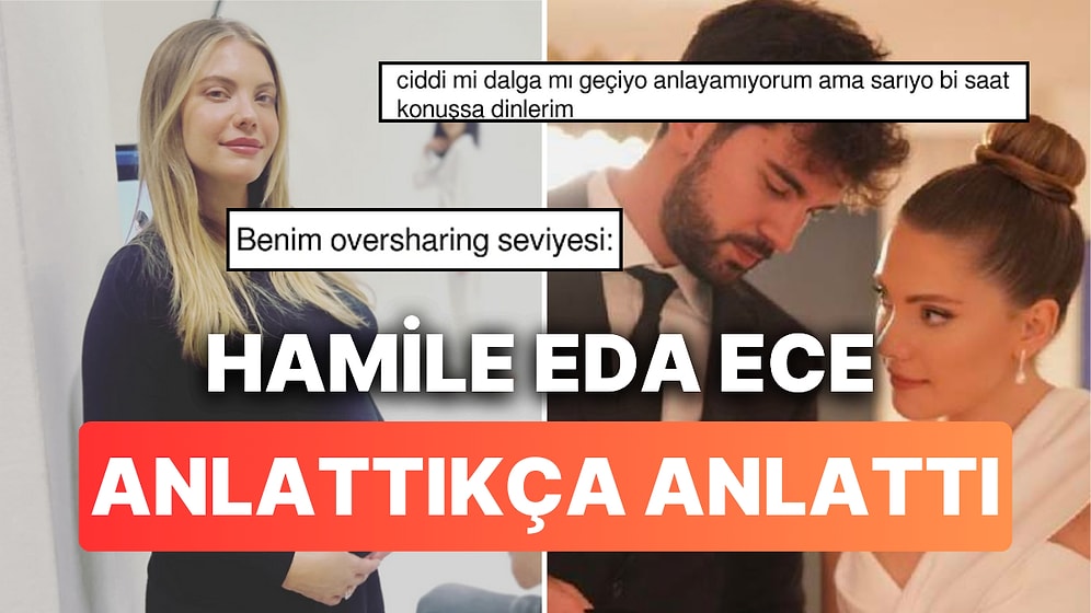 Hamileliğiyle İlgili Detaylar Veren Eda Ece Anlattıkça Anlattı, Muhabirler Kahkahalar İçinde Kaldı!