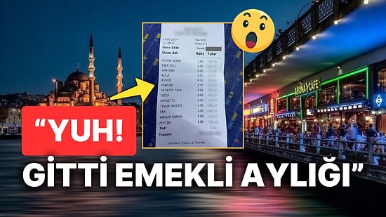 Galata Köprü Altı Restoranlarından Birine Ait Olan Adisyon "Anca Yabancılar Gider Zaten!" Dedirtecek