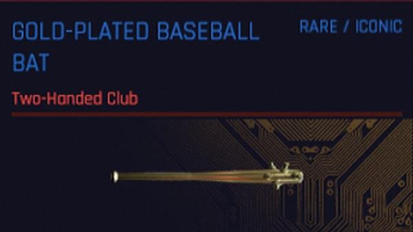 3. Gold-Plated Baseball Bat
