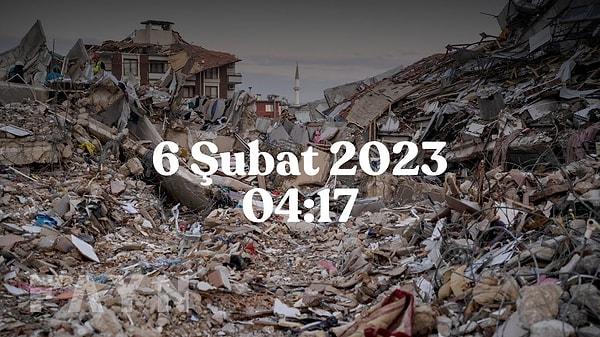 Tüm Türkiye'nin unutamayacağı en acı tarih 6 Şubat: Kahramanmaraş merkezli iki deprem birçok şehrimizi darmaduman etti ve sayısız vatandaşımızı kaybettik.