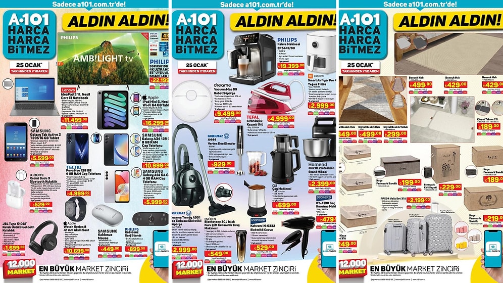 A101'e Philips Tam Otomatik Kahve Makinesi Geliyor! 25 Ocak 2024 A101 İnternete Özel Aldın Aldın Kataloğu