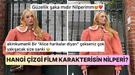 Nilperi Şahinkaya'nın Çizgi Filmden Çıkmış da Gelmiş Gibi Kombiniyle Verdiği Pozları Dikkat Çekti