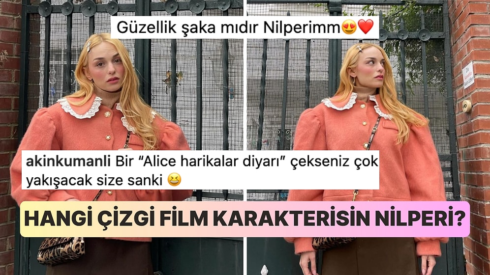 Nilperi Şahinkaya'nın Çizgi Filmden Çıkmış da Gelmiş Gibi Kombiniyle Verdiği Pozları Dikkat Çekti