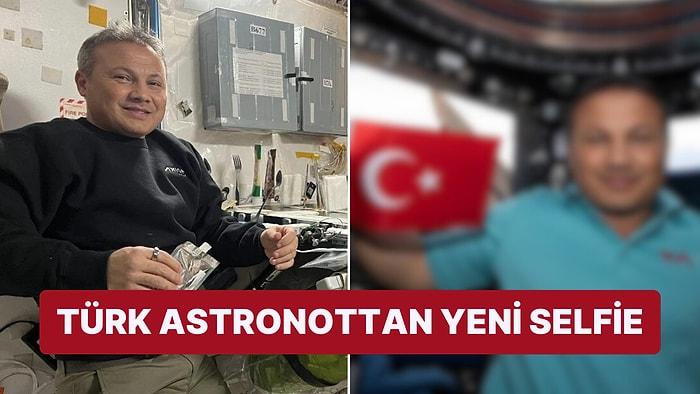 Alper Gezeravcı Uluslararası Uzay İstasyonu'ndan Türk Bayraklı Yeni Bir Fotoğraf Paylaştı