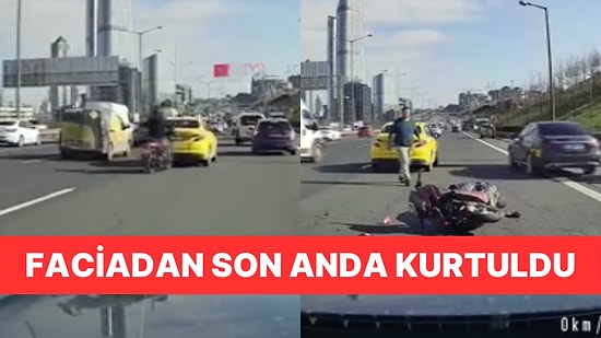 Tartıştığı Aracın Aynasını Kıran Motor Sürücüsü Saniyeler Sonra Takla Atarak Kaza Yaptı