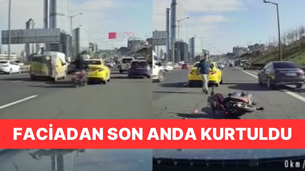 Tartıştığı Aracın Aynasını Kıran Motor Sürücüsü Saniyeler Sonra Takla Atarak Kaza Yaptı