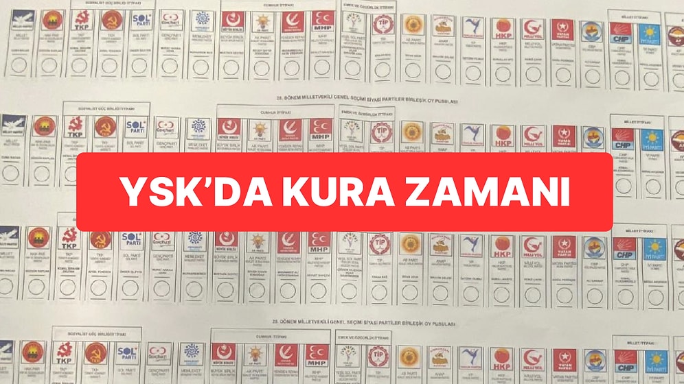 31 Mart Yerel Seçimleri: Partilerin Oy Pusulasındaki Yeri Belli Oldu