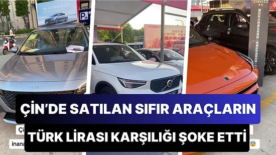 Çin'de Satılan Sıfır Araçların Türk Lirası Karşılığını Söylediği Anlar ile İzleyenleri Uzaklara Daldıran Kadın