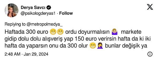 Aylık 1200 euroluk gıda masrafı abartılı geldi.