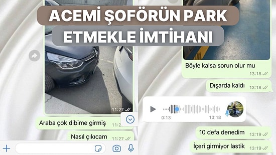Arabasını Park Etmekte Zorlanan Genç Kadının Sabır Taşı Eşiyle Diyaloglarına Çok Güleceksiniz