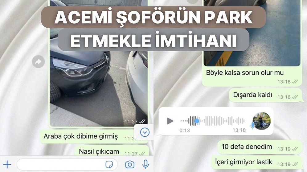 Arabasını Park Etmekte Zorlanan Genç Kadının Sabır Taşı Eşiyle Diyaloglarına Çok Güleceksiniz