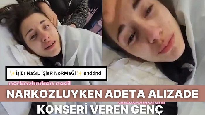 Narkozun Etkisiyle Alizade Aşkını Gösteren Genç Kadın Herkesi Kahkahalara Boğdu