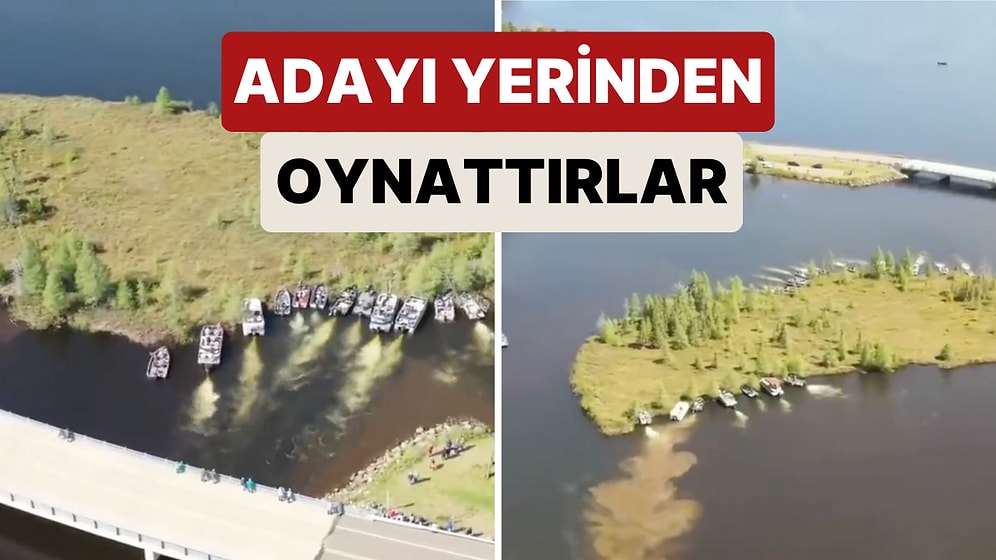 Tekne Sahipleri Wisconsin'deki Bir Yüzen Adayı Tekneleriyle Hareket Ettirerek Yerini Değiştirdi
