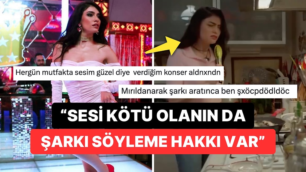 İnci Taneleri’yle Devleşen Hazar Ergüçlü’nün Şarkı Söylediği Anlar “Keşke Sadece Dilber Dansı Yapsa” Dedirtti