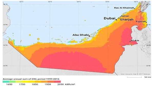 10. Noor Abu Dhabi Güneş Enerjisi Santrali - Birleşik Arap Emirlikleri
