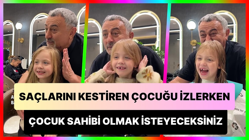 Hayali Saç Beyazlatır: Saçlarını Kestirmek İçin Ünlü Kuaför Sabit Akkaya'ya Giden Ufaklığın Muhteşem Anları