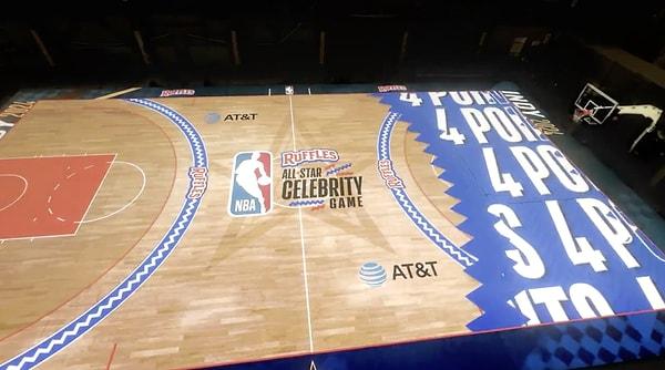 2024 NBA All-Star'da zeminin tamamı LED ekrandan oluşacak.