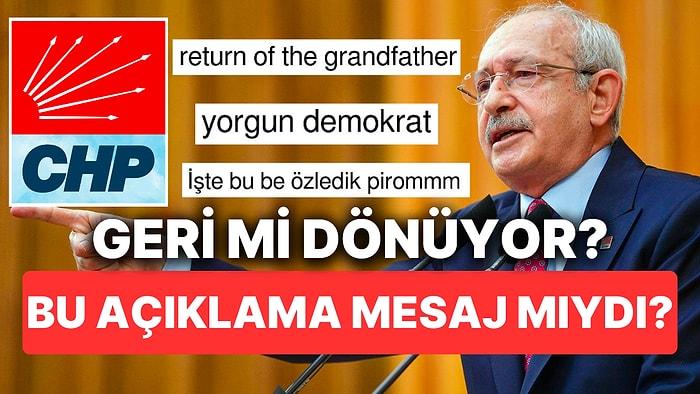Eski CHP Genel Başkanı Kemal Kılıçdaroğlu "Siyaseti Bırakmadım" Diyerek Geri Döneceğinin Sinyalini mi Verdi?