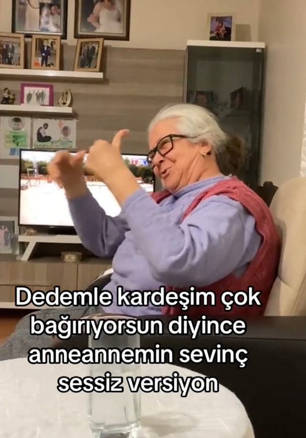 Herkes kadının tatlılığından bahsederken torunlarının da ona sahip olduğu için çok şanslı olduğunu dile getirdi.