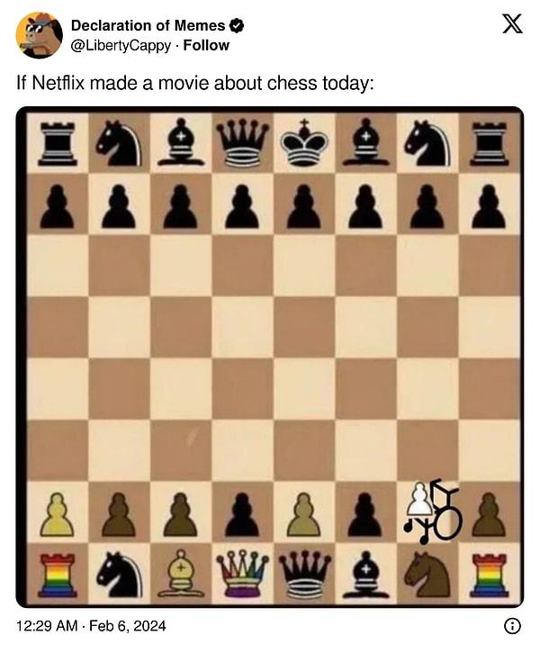 4. "Netflix satranç hakkında bir film yaparsa"
