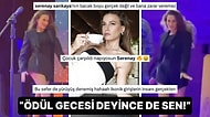 Ödül Alırken Yaptığı Dans Şovla Kameramana Kalp Krizi Geçirten Serenay Sarıkaya'nın Bacak Boyu Olay Oldu!