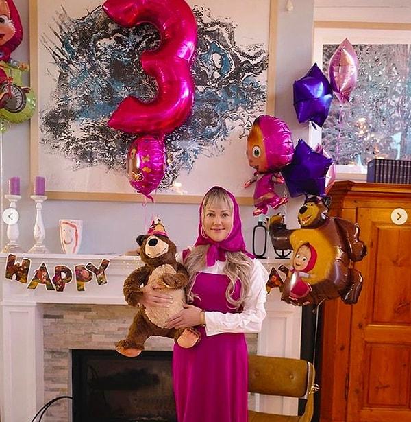 İşte, Meryem Uzerli'nin küçük Lily'nin 'Maşa ve Koca Ayı' konseptli doğum günü partisinden yaptığı tatlı paylaşımlardan biri!