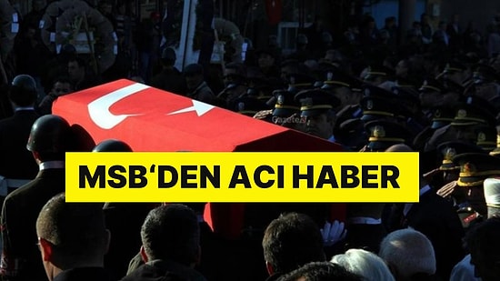 MSB'den Acı Haber: 1 Asker Şehit Oldu