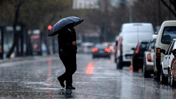 Yağmurun, Marmara ve Ege'nin doğusu, Akdeniz, İç Anadolu, Batı ve Orta Karadeniz, Doğu Anadolu'nun güney ile batısında da etkili olması bekleniyor.