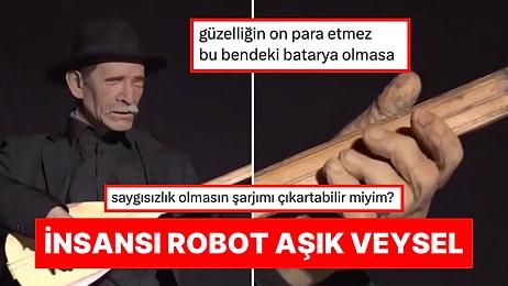 Samsun'da Konser Veren Aşık Veysel'in İnsansı Robotu Dinleyenleri Hayrete Düşürdü