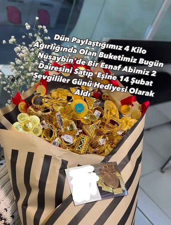 Böyle bir buketimiz var.