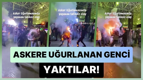 Konya'da Abartılı Askere Uğurlama Etkinliğinde Askeri Yaktılar!