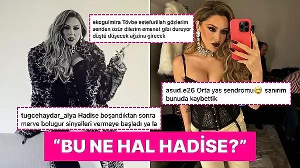Hadise'nin kürklü ve sigaralı son paylaşımı sosyal medyada gündeme geldi. Ünlü şarkıcının korsesinden fırlayan göğsü dillere fena düştü, doğallıktan uzak görünümü çok eleştirildi.