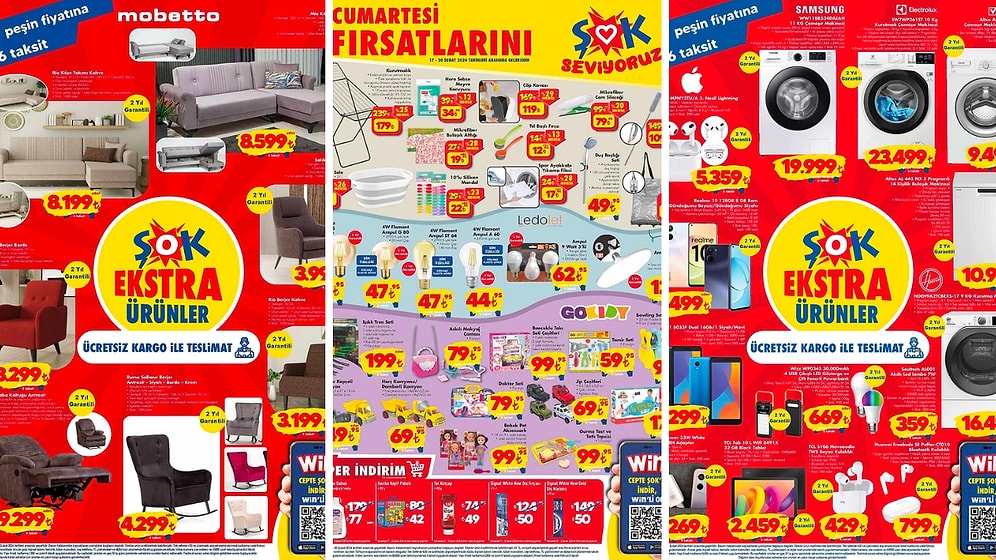 ŞOK'a Kurutmalı Çamaşır Makinesi Geliyor! 17 Şubat 2024 ŞOK Aktüel Ürünler Kataloğu