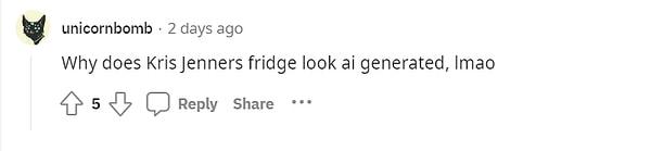'Kris Jenner'ın buzdolabı neden yapay zeka tarafından üretilmiş gibi görünüyor, gülmekten yarıldım'