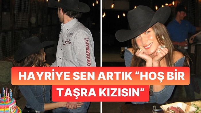 Çekilin Yoldan Vahşi Batı'dan Geliyorlar! Bella Hadid Yeni Kovboy Sevgilisini Takipçileriyle İlk Defa Paylaştı