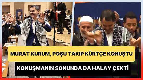 Murat Kurum, Diyarbakırlılar Buluşmasında Poşu Takıp, Kürtçe Konuşup Halay Çekti