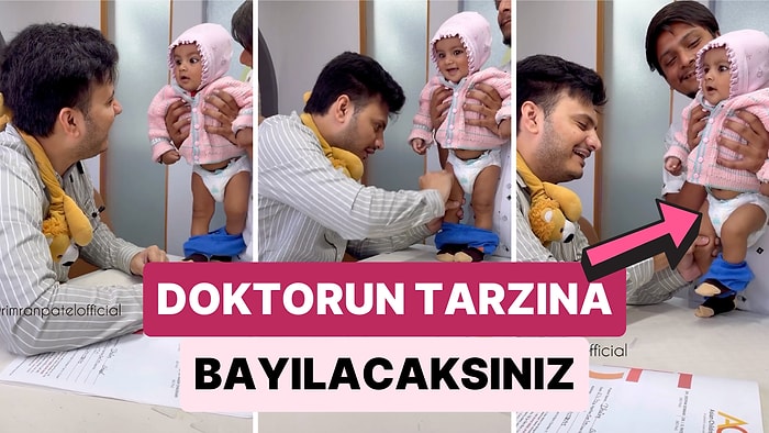 Çocuk Hastalarına Hiç Fark Ettirmeden ve Canlarını Yakmadan Aşı Yapan Doktorun Tarzına Bayılacaksınız