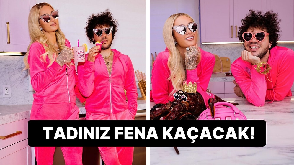 Bu İkiliyi Asla Yan Yana Düşünemezdiniz! Paris Hilton ve Benny Blanco Pembe Kıyafetleriyle Resmen Tat Kaçırdı