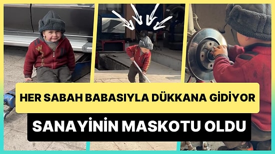Her Gün Babasına Yardıma Giden ve Sanayinin Maskotu Olan 4 Yaşındaki Miraç ile Tanışın!