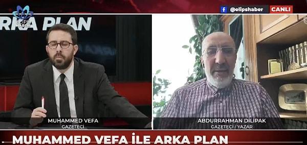 Abdurrahman Dilipak, bugün gazeteci Muhammed Vefa’nın yayınına katılarak 15 Temmuz ile ilgili iddialarının arkasında durdu.