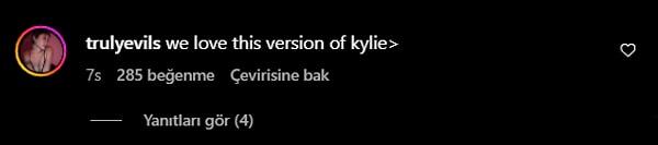"Kylie'nin bu versiyonu>"